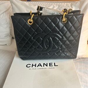 Chanel GST  Grand shopping tote 30 cm complete set